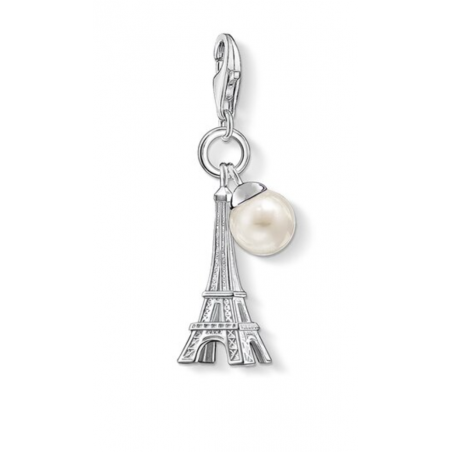Charm compatible bracelet thomas sabo tour Eiffel perle pendentif argent