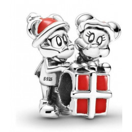 Charm bijou pour bracelet mickey minnie cadeau noel argent