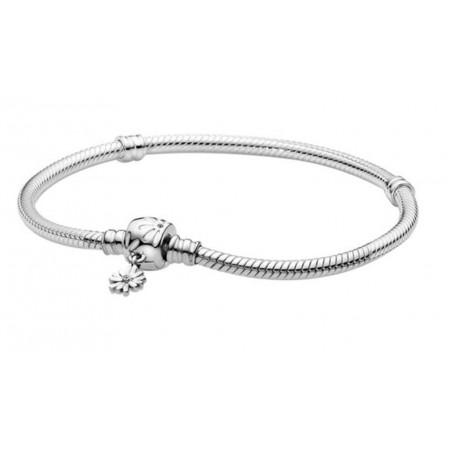 bracelet pour charm argent fleur marguerite