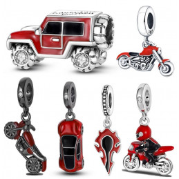 Charm pour bracelet collection voiture moto harley