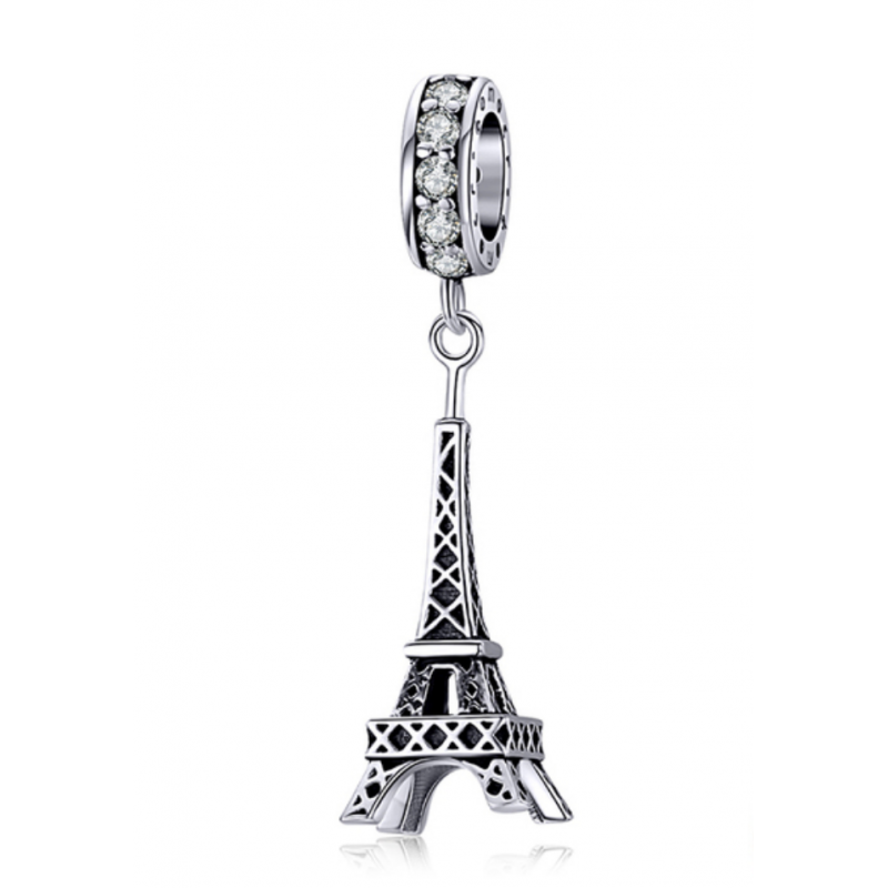 Charm pour bracelet argent tour Eiffel Paris