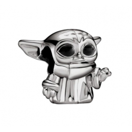Charm bijou pour bracelet yoda noir