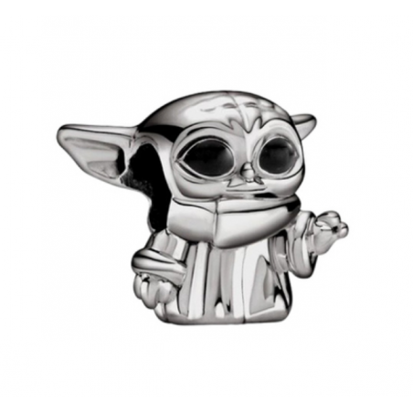 Charm bijou pour bracelet yoda noir
