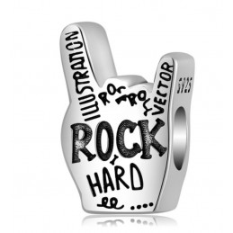 Charm pour bracelet hard rock main concert festival
