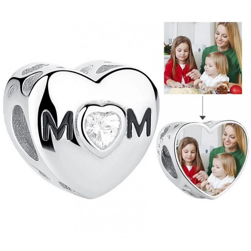 Bracelet maman avec enfants personnalisables or argent MAMA