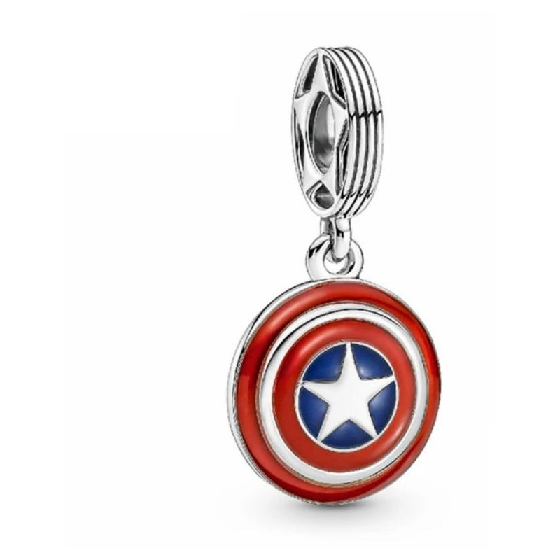 Charm bijoux compatible bracelet Marvel The avengers Bouclier de captain America