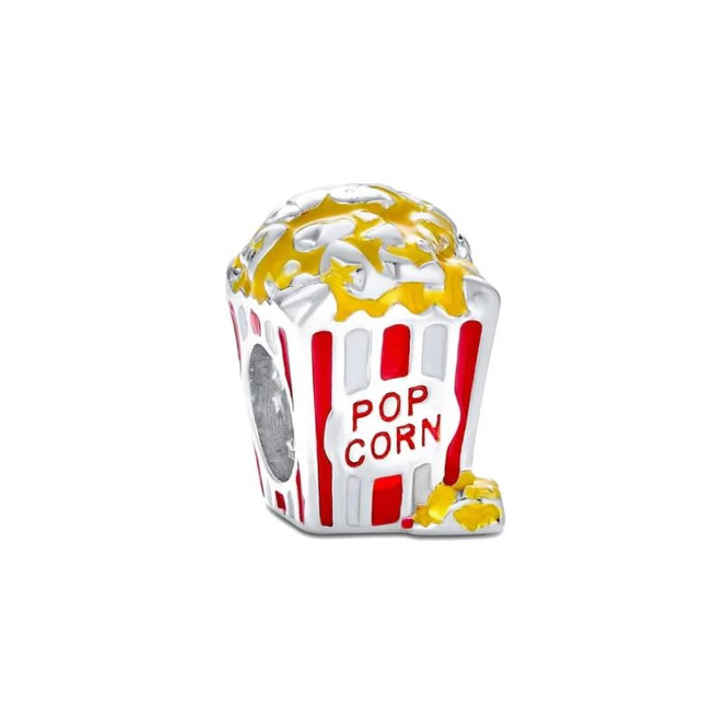 Charm bijou pour bracelet popcorn cinéma film