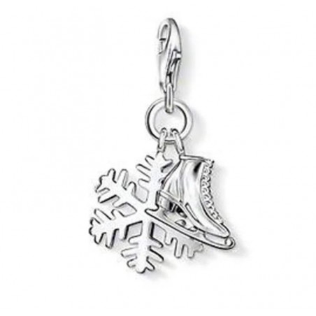 Charm compatible bracelet thomas sabo flocon de neige patin a glace