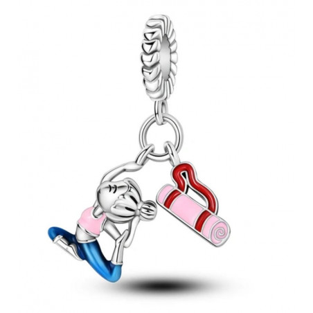 Charm pour bracelet yoga et tapis relaxation