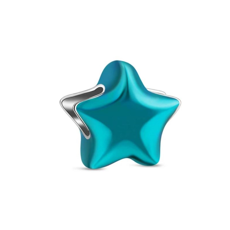 Charm pour bracelet séparateur étoile de couleur