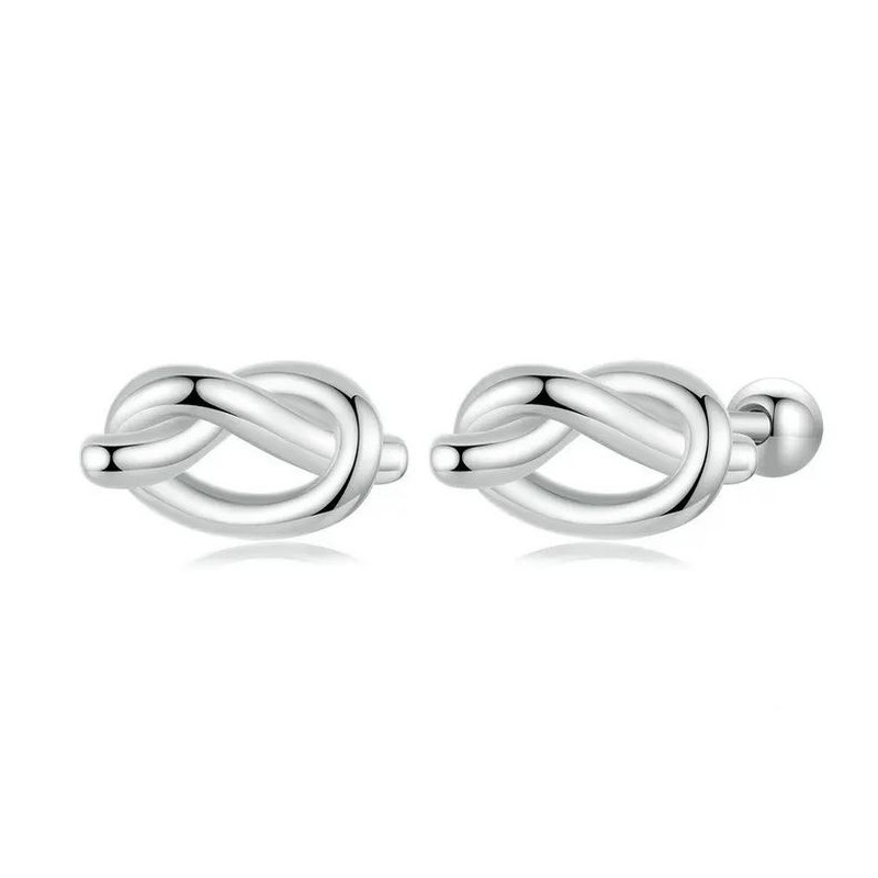 boucles d'oreilles noeud de corde
