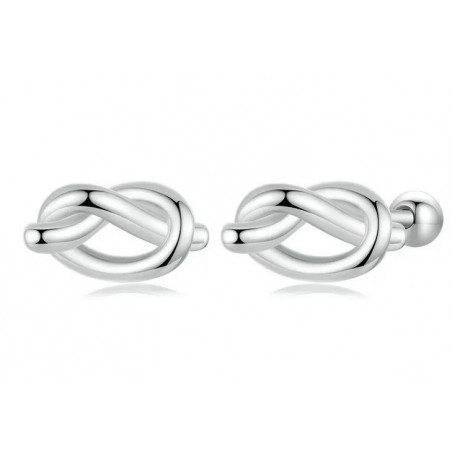 boucles d'oreilles noeud de corde