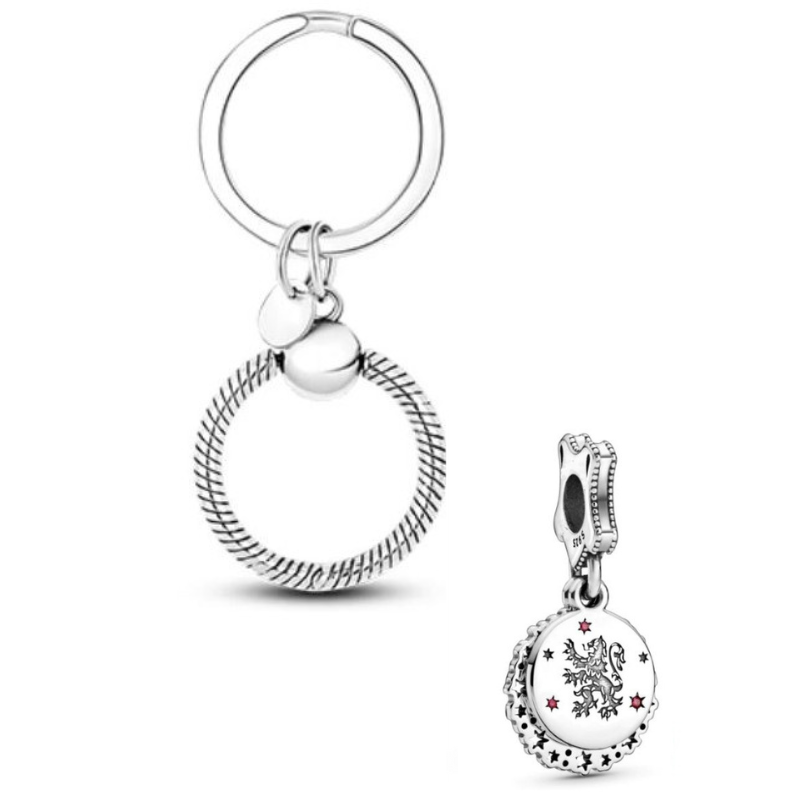 Porte clé avec bijou charm Griffondor Porte clé avec bijou charm Griffondor