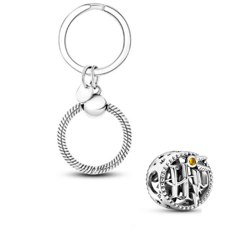 Porte clé avec bijou charm Logo HP