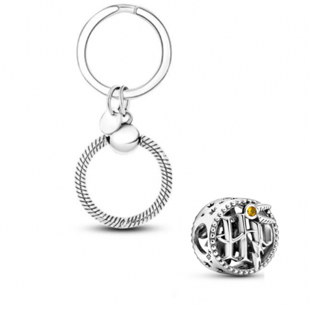 Porte clé avec bijou charm Logo HP