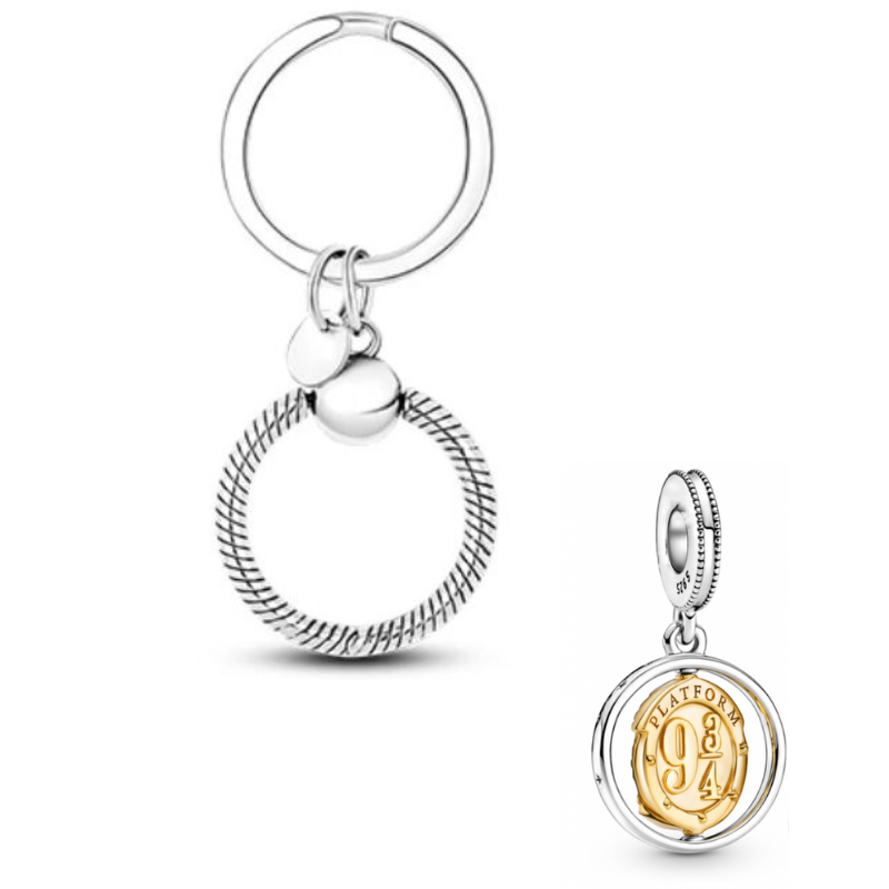 Porte clé avec bijou charm 9 3/4 poudlard Porte clé avec bijou charm 9 3/4 poudlard