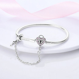 bracelet pour charm coeur clef cadena charm chaine