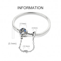 bracelet pour charm coquillage mer avec chaine