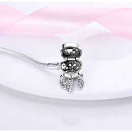 bracelet pour charm attrape rêve pierre plume