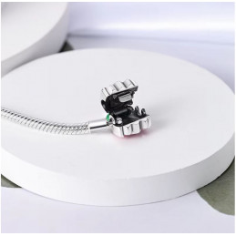 bracelet fleur tulipe rose pour charm