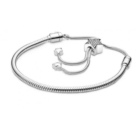 bracelet pour charm étoile strass ajustable