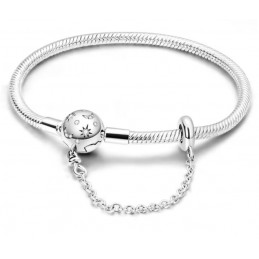 bracelet pour charm ciel étoile lune avec chaine bloqueur