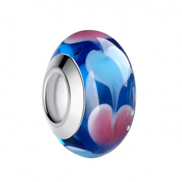 Charm verre murano pour bracelet collection fleur