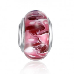 Charm verre murano pour bracelet collection fleur
