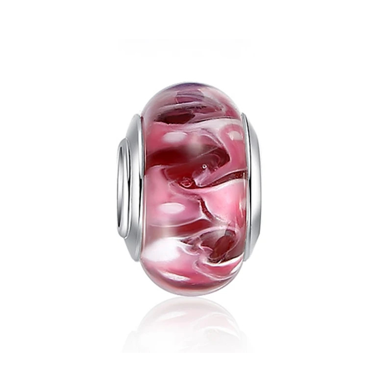 Charm verre murano pour bracelet collection fleur