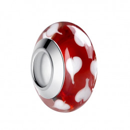 Charm verre murano pour bracelet collection fleur