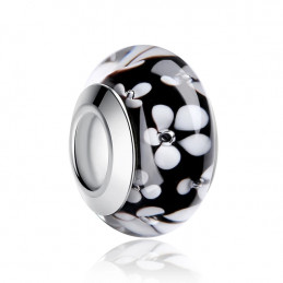 Charm verre murano pour bracelet collection fleur