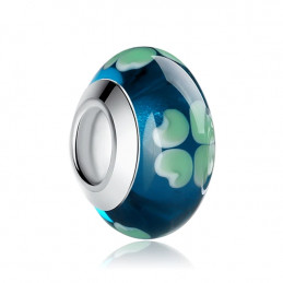 Charm verre murano pour bracelet collection fleur