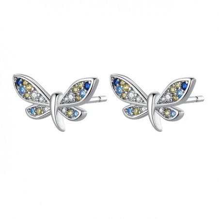 boucles d'oreilles papillon fin