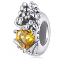 Charm pour bracelet collection séparateur fleur pierre coloré