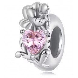Charm pour bracelet collection séparateur fleur pierre coloré