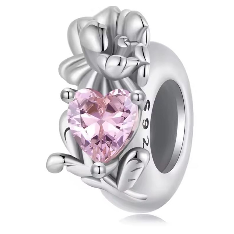 Charm pour bracelet collection séparateur fleur pierre coloré