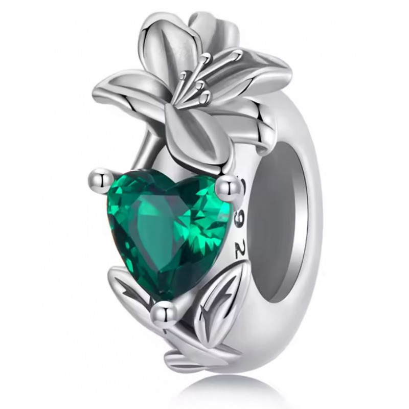 Charm pour bracelet collection séparateur fleur pierre coloré