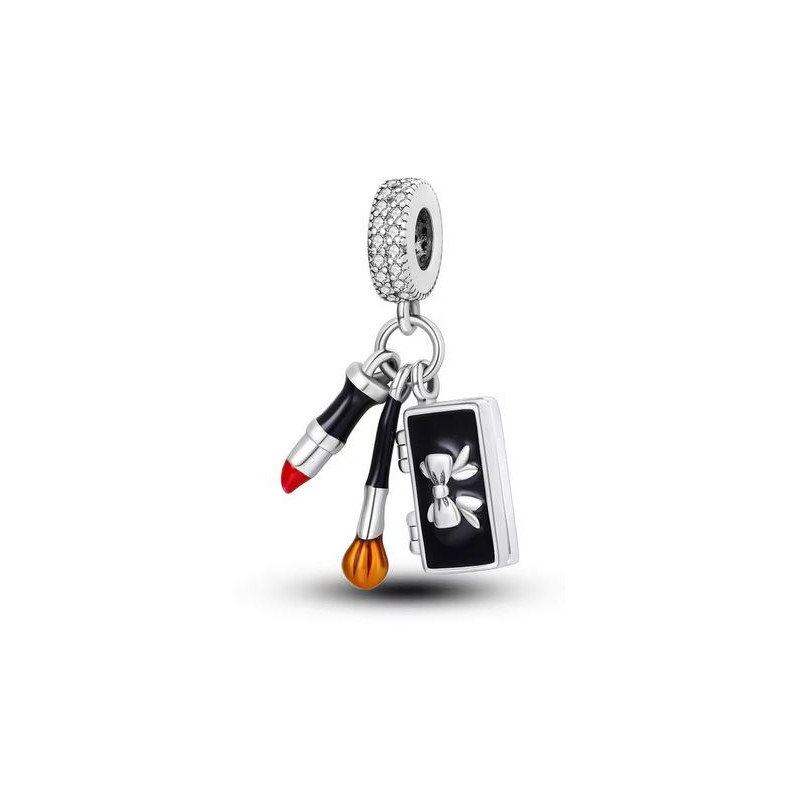 Charm bijou maquillage pinceau rouge à lèvre