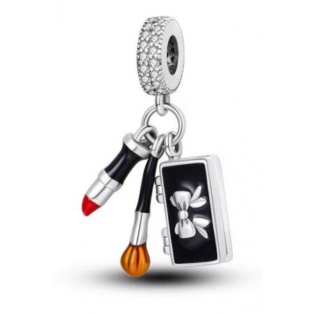Charm bijou maquillage pinceau rouge à lèvre