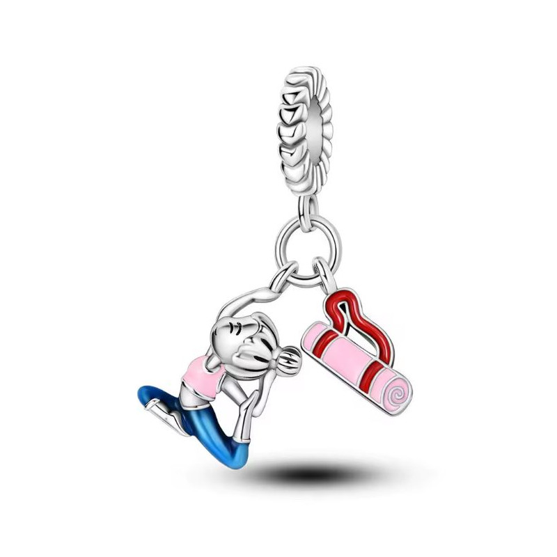 Charm pour bracelet cadeau sportive yoga Charm pour bracelet cadeau sportive yoga