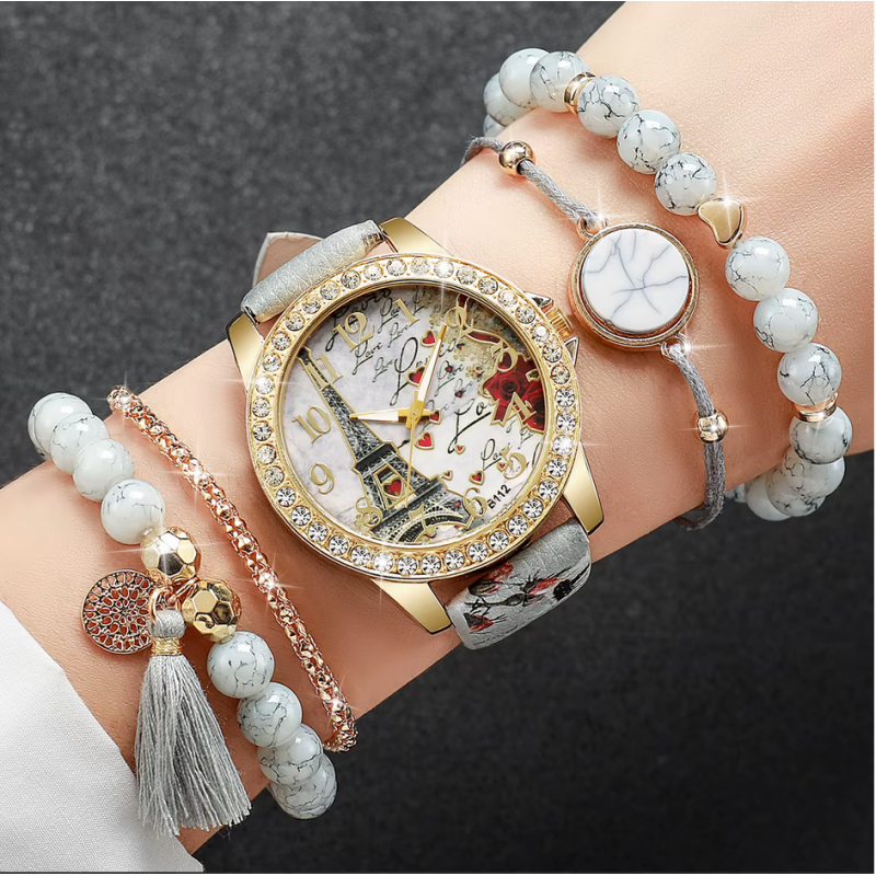Montre femme Tour Eiffel Paris avec bracelets Montre femme Tour Eiffel Paris avec bracelets