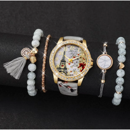Montre femme Tour Eiffel Paris avec bracelets