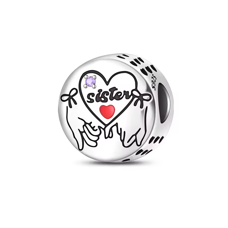 Charm pour bracelet cadeau soeur amie soeur de coeur Charm pour bracelet cadeau soeur amie soeur de coeur