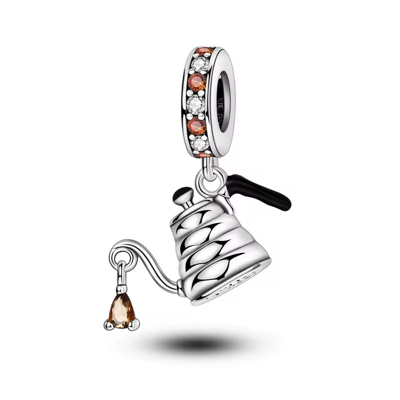 Charm pour bracelet théière cadeau amatrice de thè