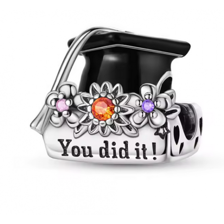 Charm pour bracelet cadeau diplome réussite examen bac