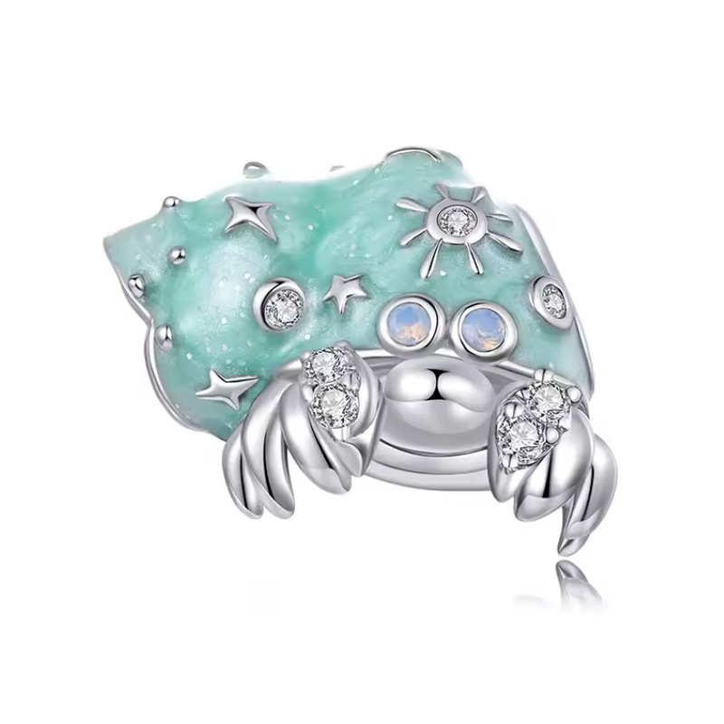 Charm pour bracelet vacance coquillage bernard l'hermite