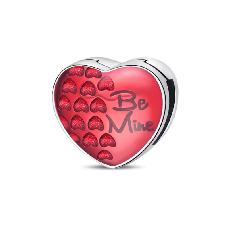Charm pour bracelet reflexions coeur rouge be mine Charm pour bracelet reflexions coeur rouge be mine