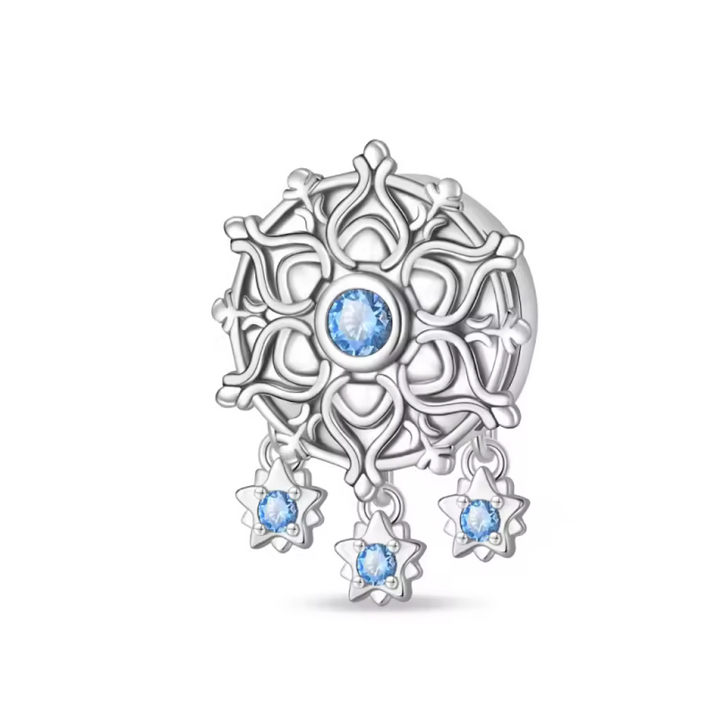 Charm pour bracelet reflexions attrape rêve pierre bleu Charm pour bracelet reflexions attrape rêve pierre bleu
