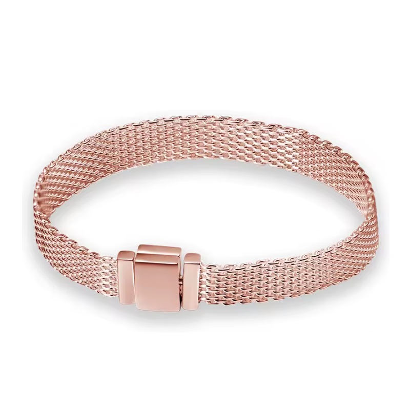 bracelet plat or rose pour charm reflexions bracelet plat or rose pour charm reflexions