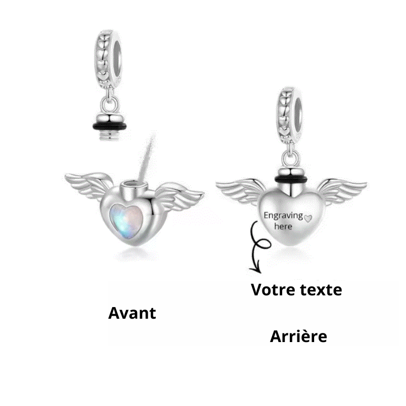 Charm personnalisable cadeau bouteille parfum texte personnalisé